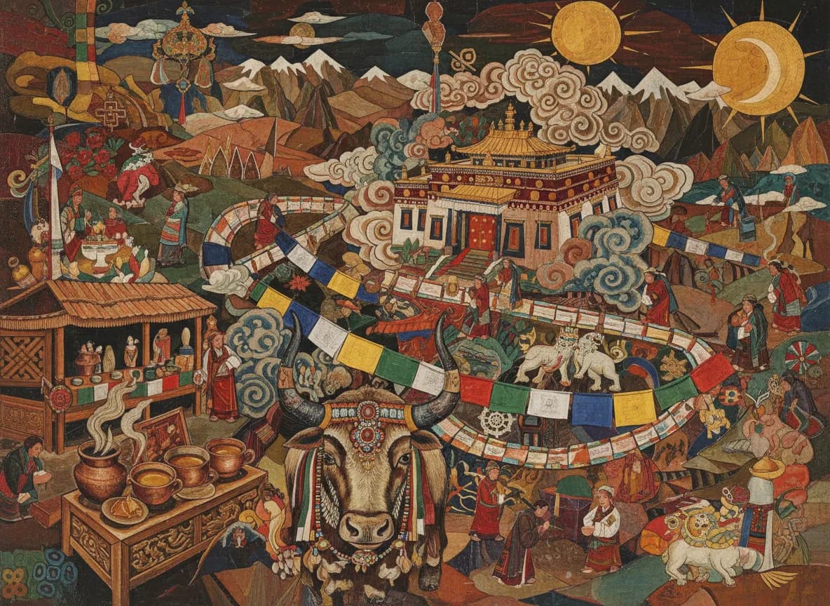 Sangke Monastery Town (Xiahe)