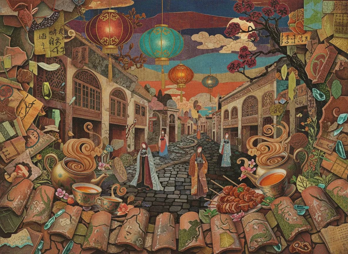 Hexi Old Tile & Teahouse Town