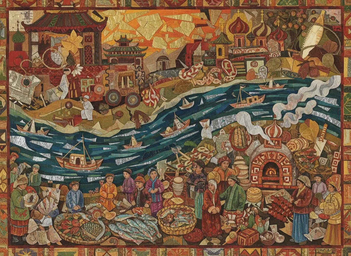 Tongjiang Riverfront Fish-Market Town