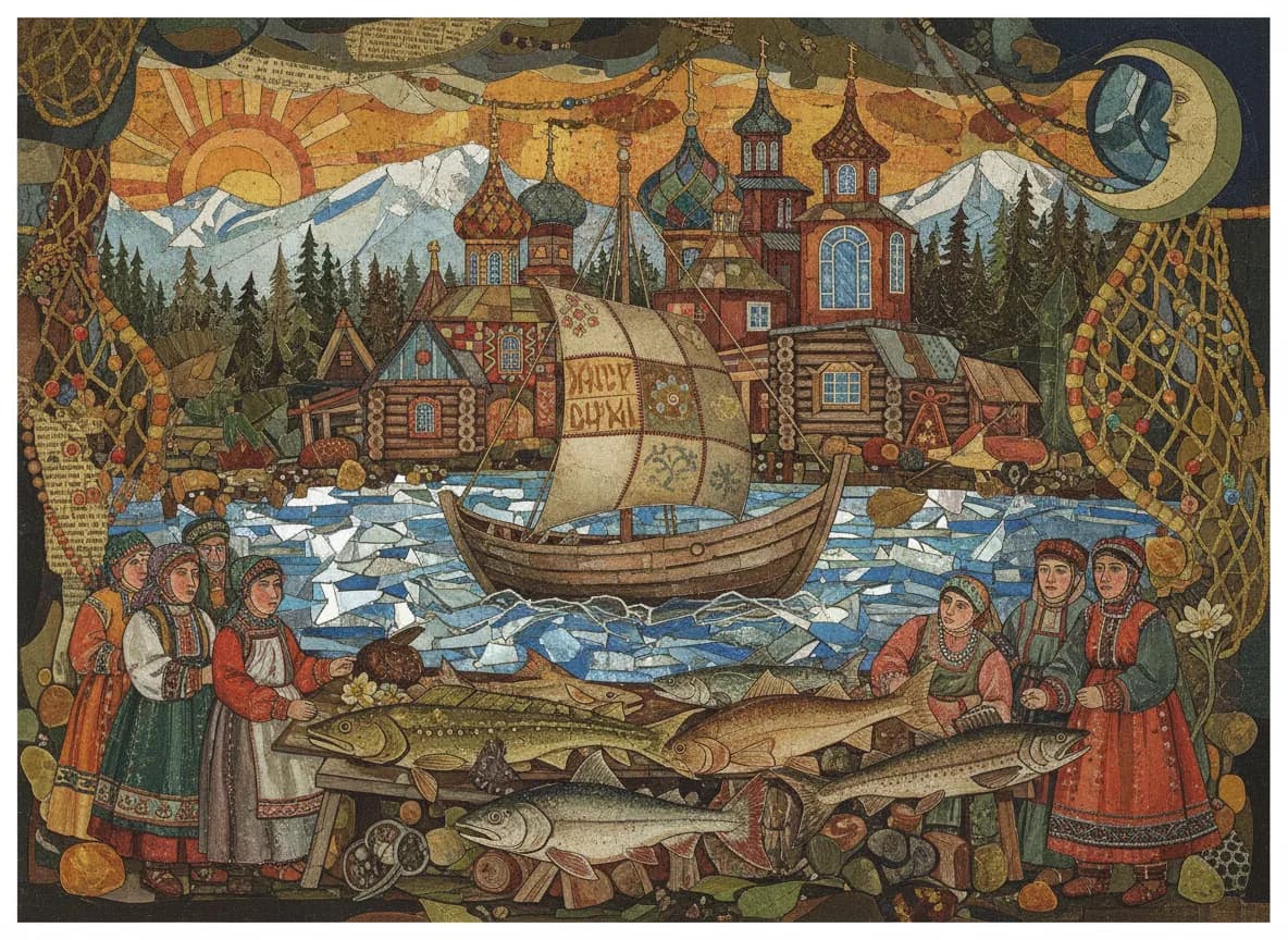 Amur River Fishing Town (Hezhe)